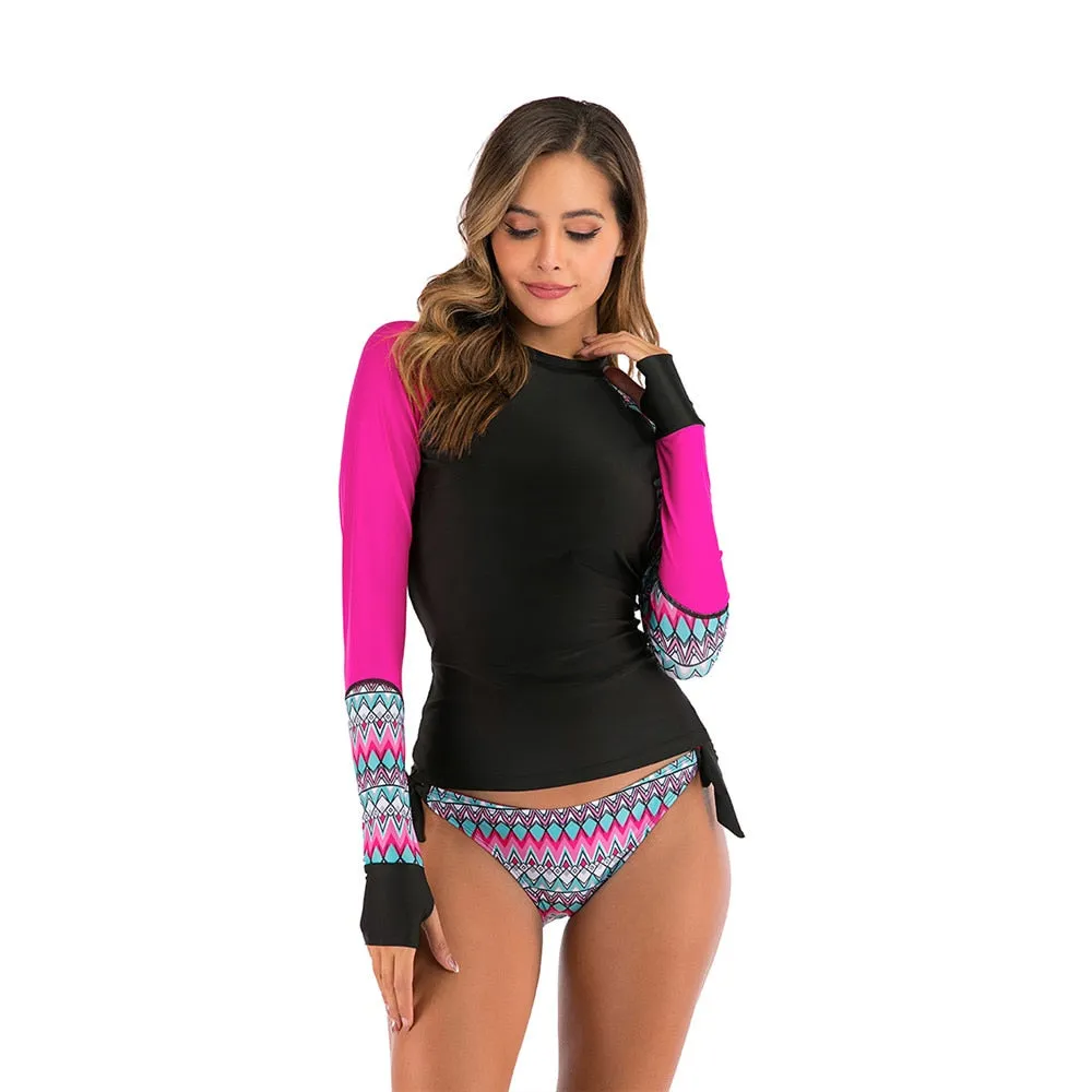 FABO Long Sleeve Swim Top