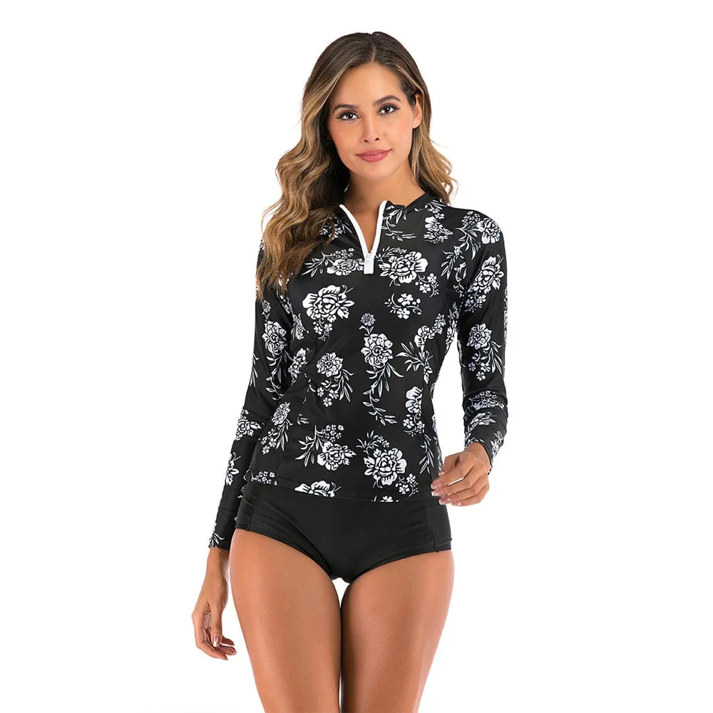 FABO Long Sleeve Swim Top