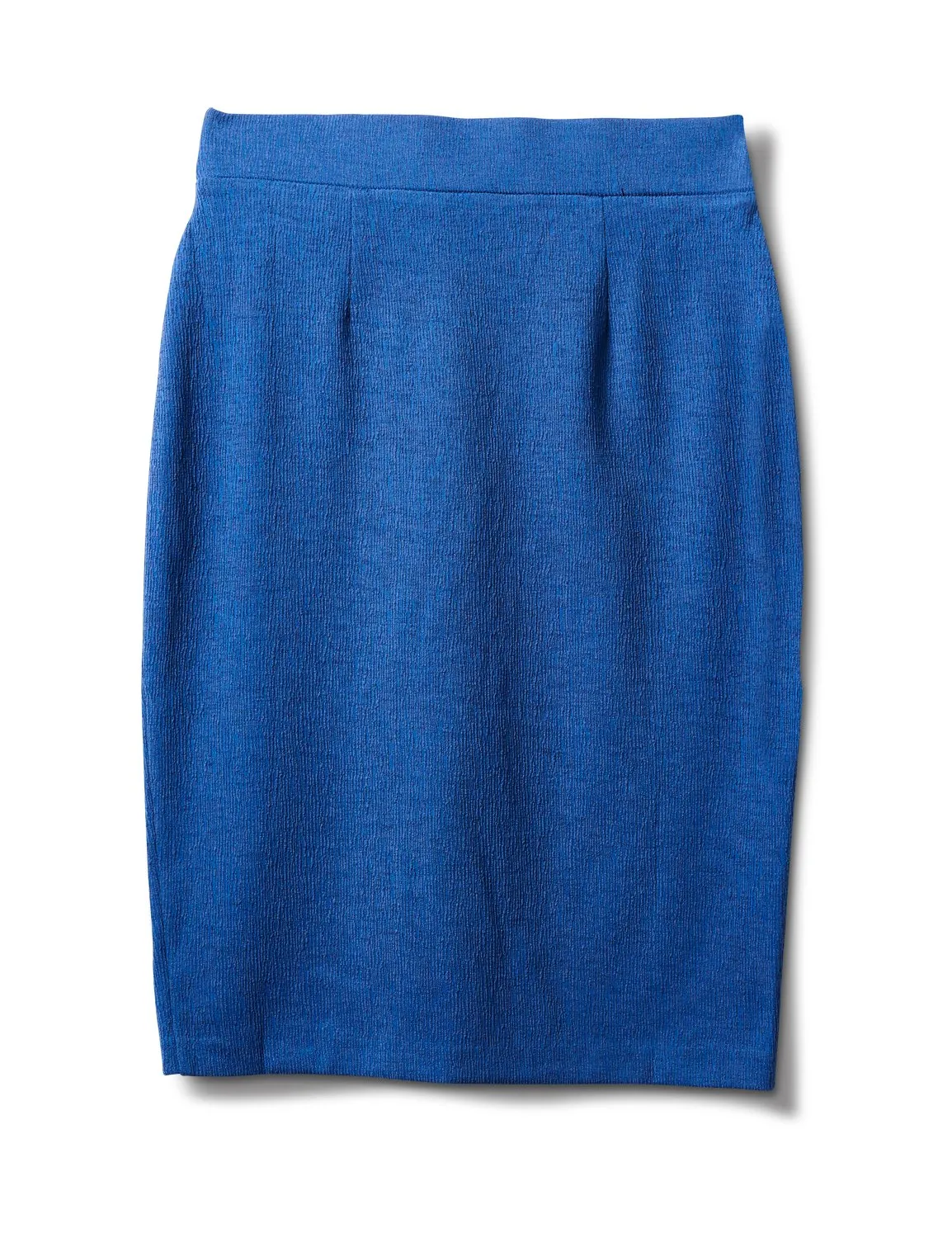 Faux Wrap Skirt with Buckle Trim