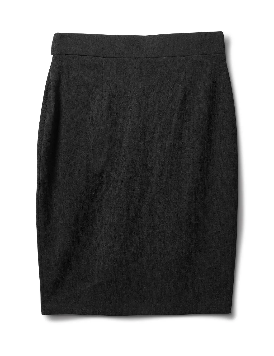 Faux Wrap Skirt with Buckle Trim