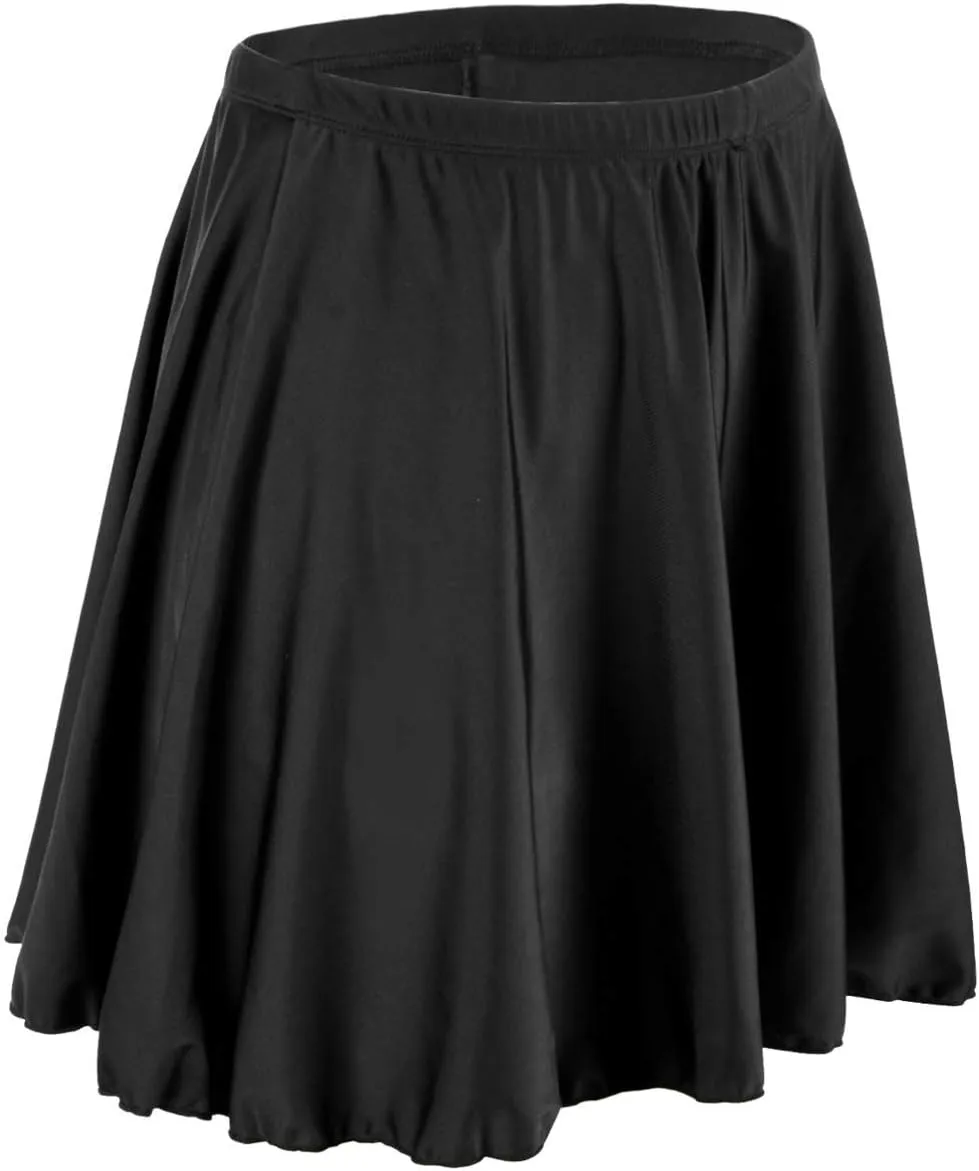 Firpearl Women's Swim Skirt High Waisted Bikini Bottoms Athletic Modest Swimsuit Bottom with Brief