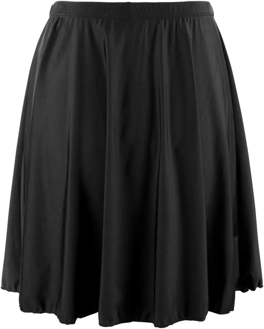 Firpearl Women's Swim Skirt High Waisted Bikini Bottoms Athletic Modest Swimsuit Bottom with Brief