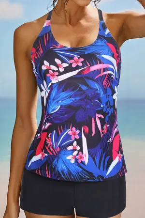 Floral Print  Feminine Tankini