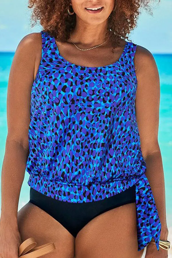 Floral Print Feminine Tankini