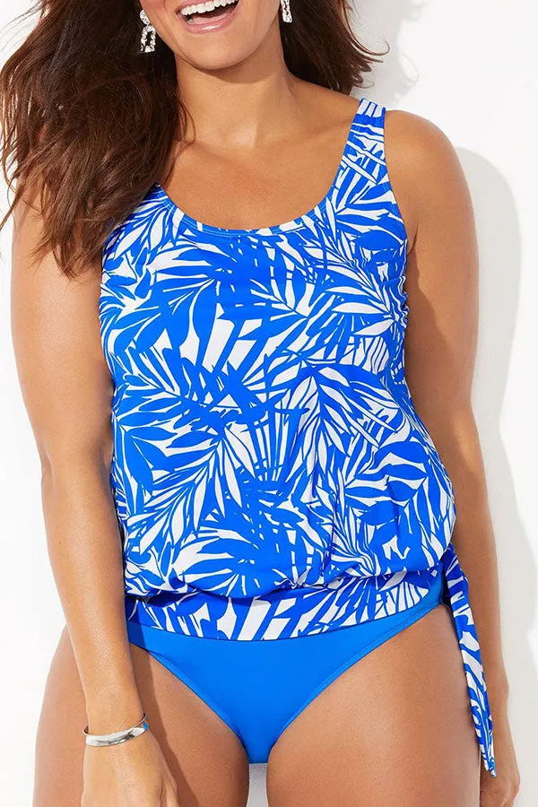 Floral Print Feminine Tankini