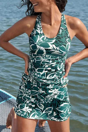 Floral Print Sporty Tankini