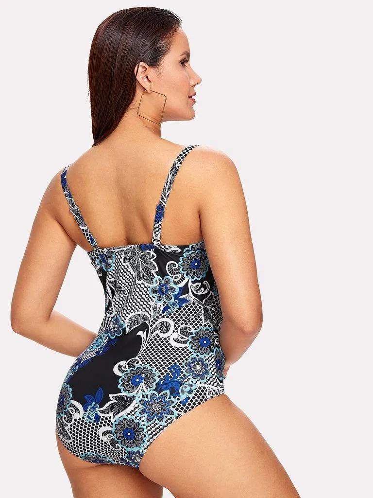 Flower Print Swimsuit