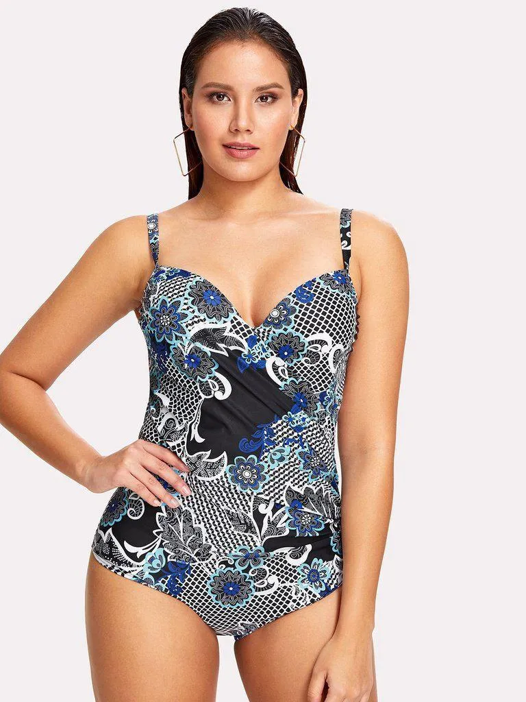 Flower Print Swimsuit