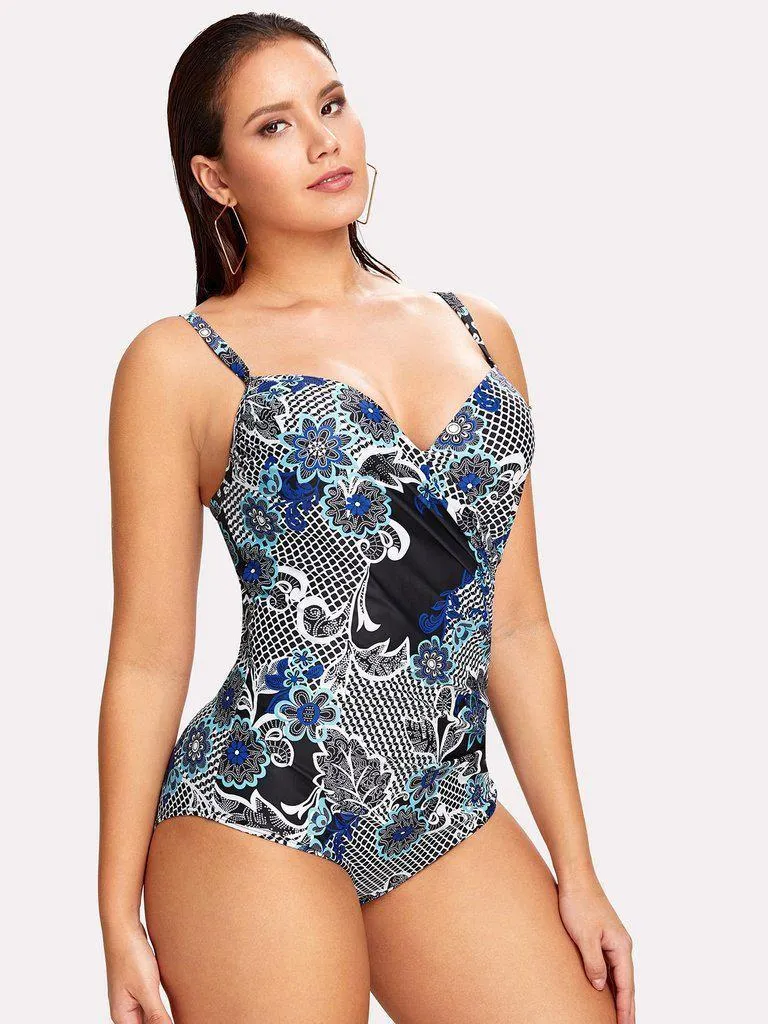 Flower Print Swimsuit