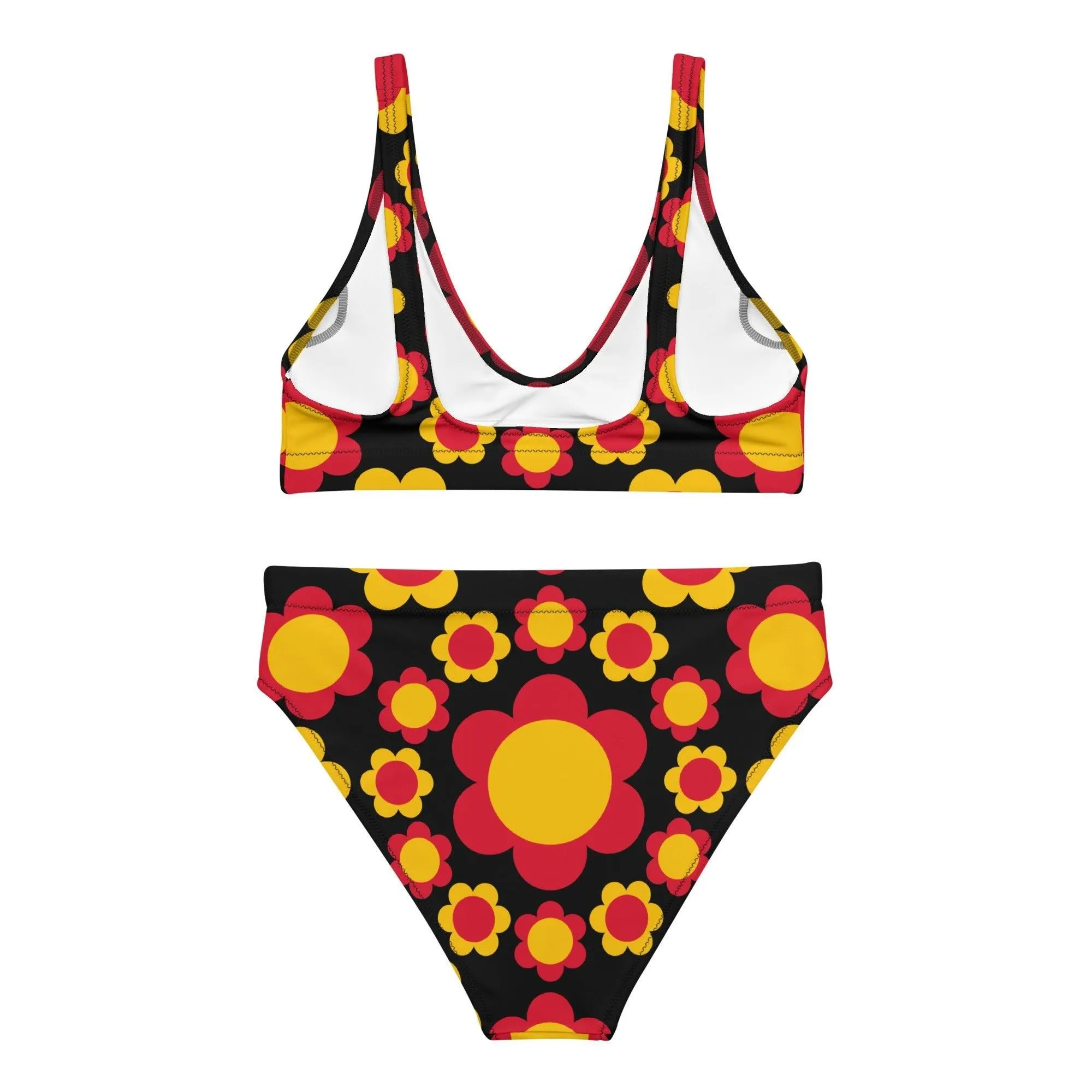 FLOWERSHOP red yellow - Bikinis made of recycled material