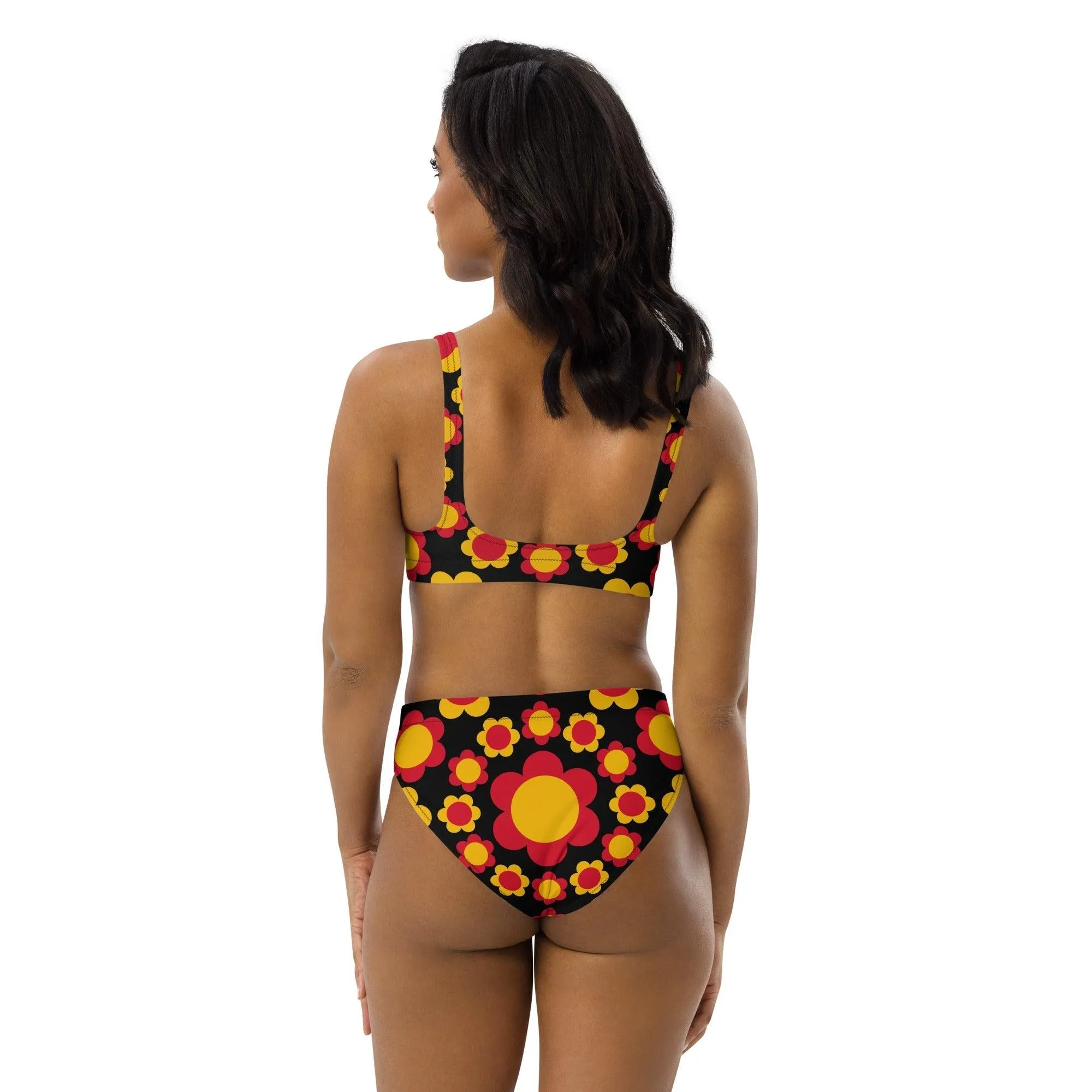 FLOWERSHOP red yellow - Bikinis made of recycled material