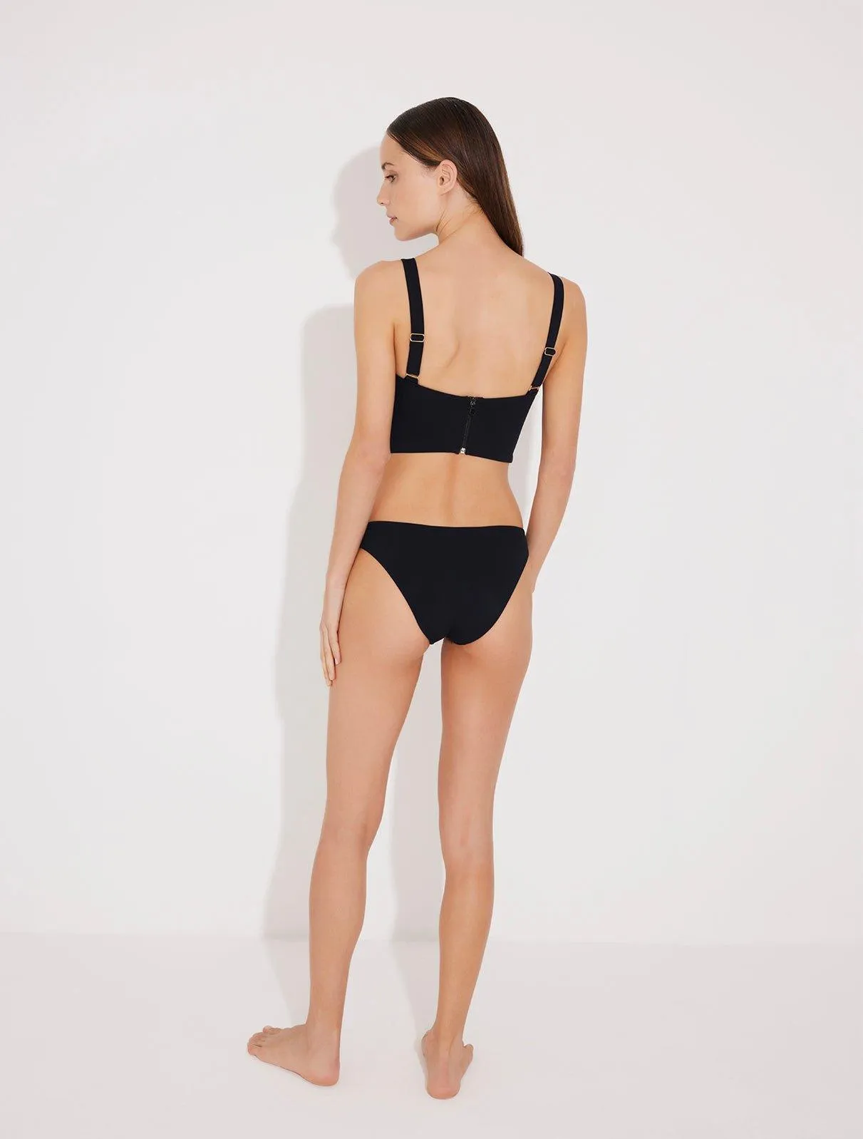 Franca Black Bikini Top
