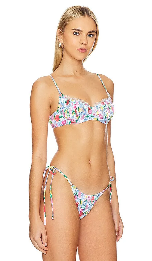 Frankies Bikinis Dean Top in Baby Blue