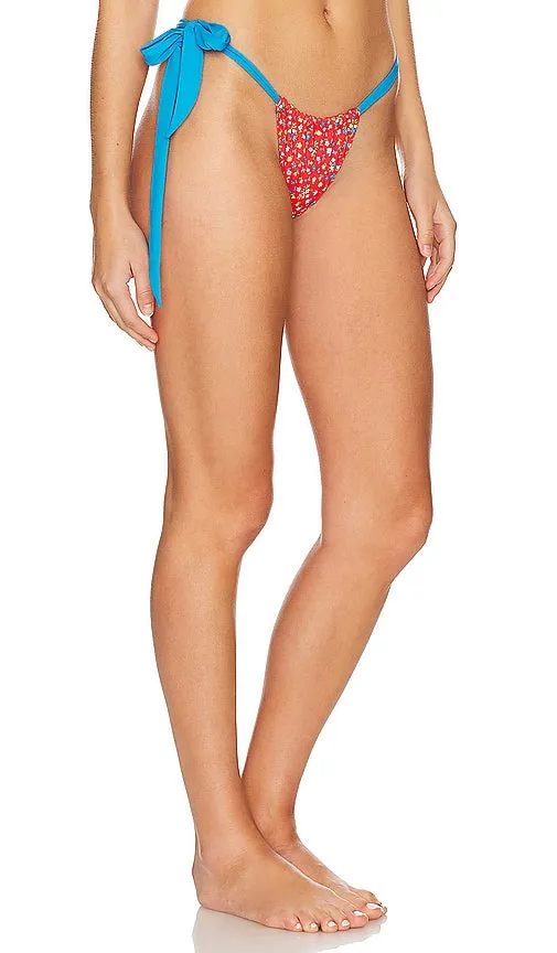Frankies Bikinis Kealy Bottom in Red