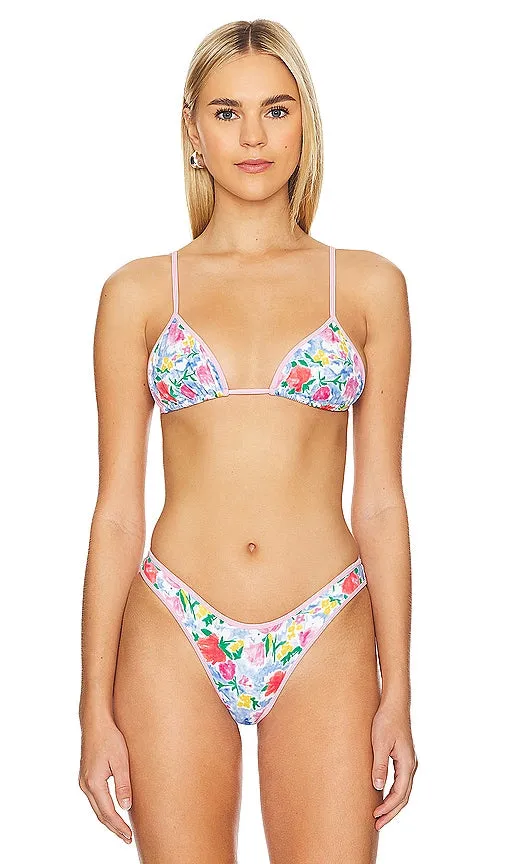 Frankies Bikinis Lumia Top in Baby Blue