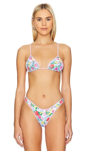 Frankies Bikinis Lumia Top in Baby Blue
