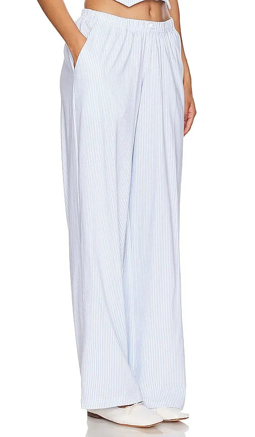 Frankies Bikinis Nantucket Pant in Baby Blue