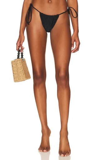 Frankies Bikinis Tia Eyelet Bottom in Black
