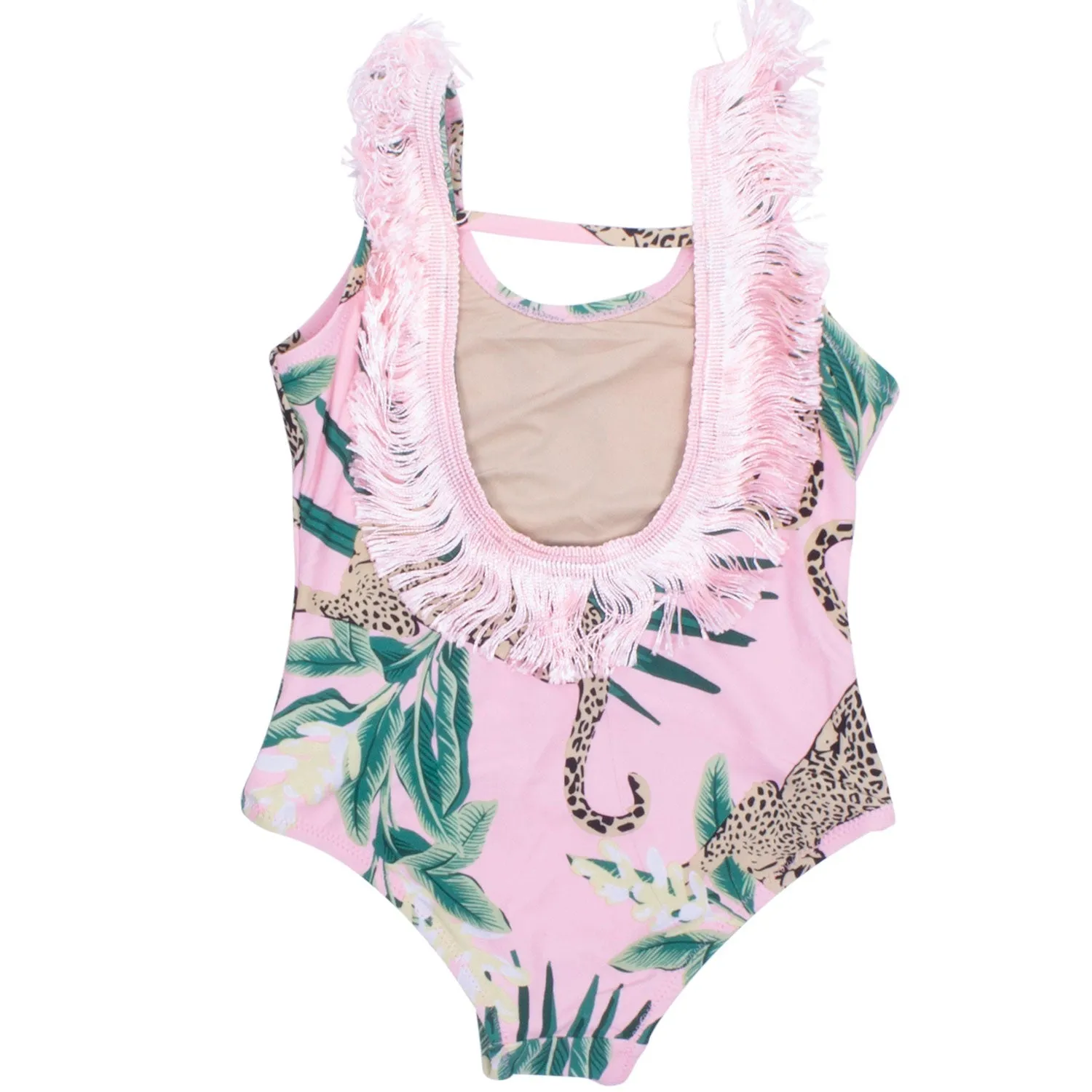 Fringe Back 1PC Swimsuit
