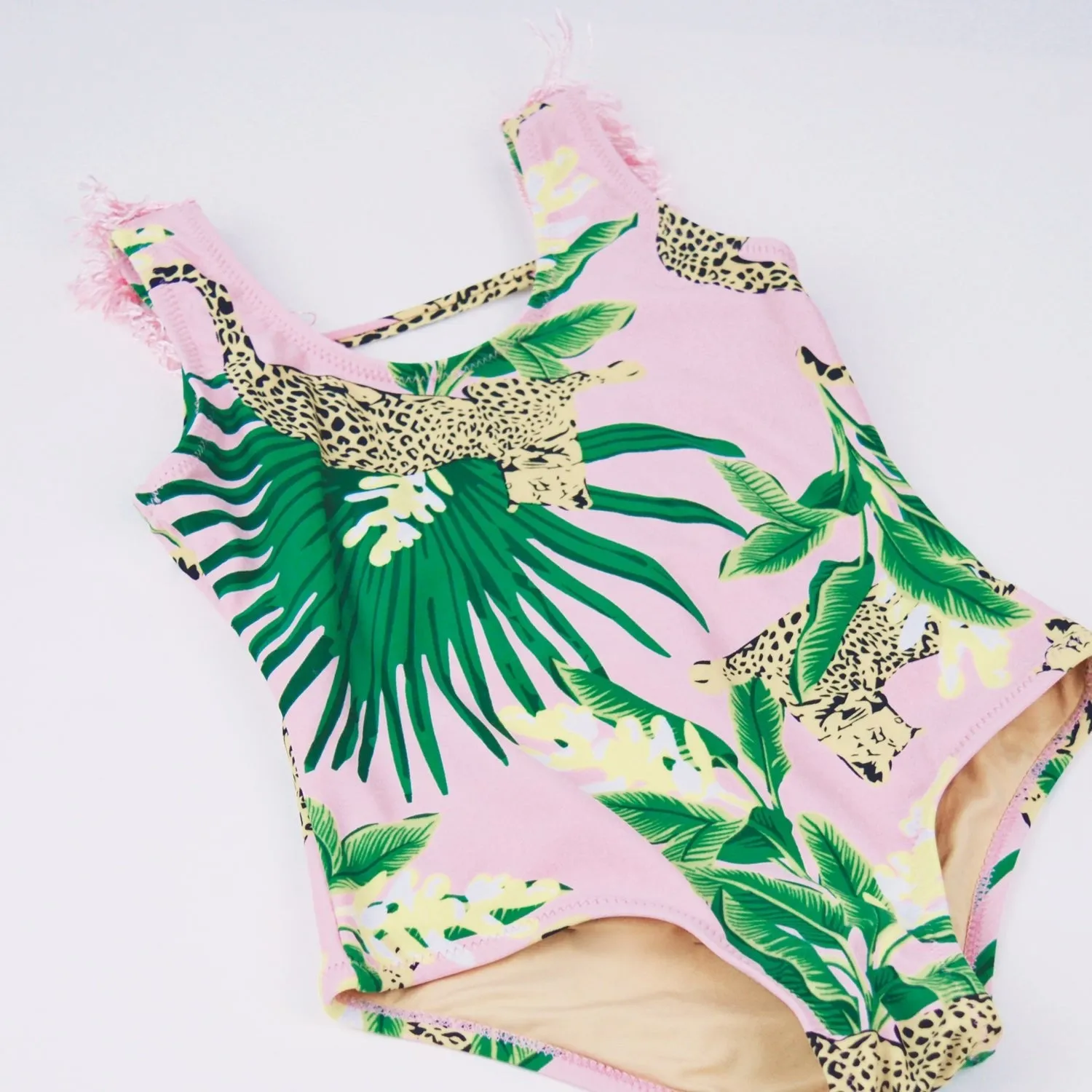 Fringe Back 1PC Swimsuit