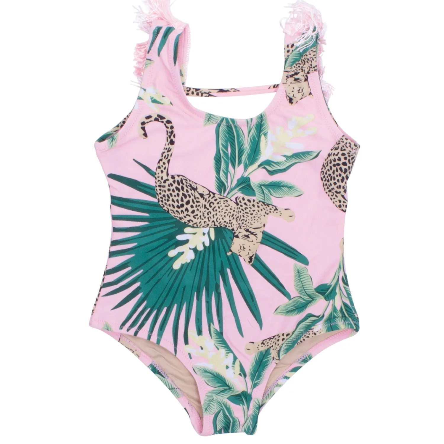 Fringe Back 1PC Swimsuit