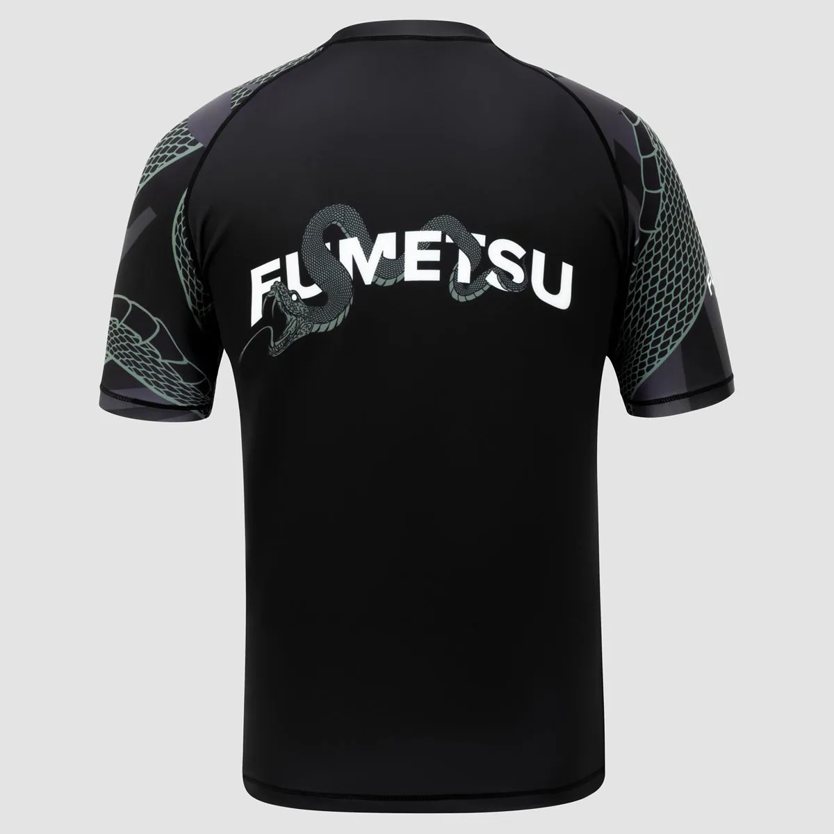 Fumetsu Anaconda Womens Short Sleeve Rash Guard Black/Khaki
