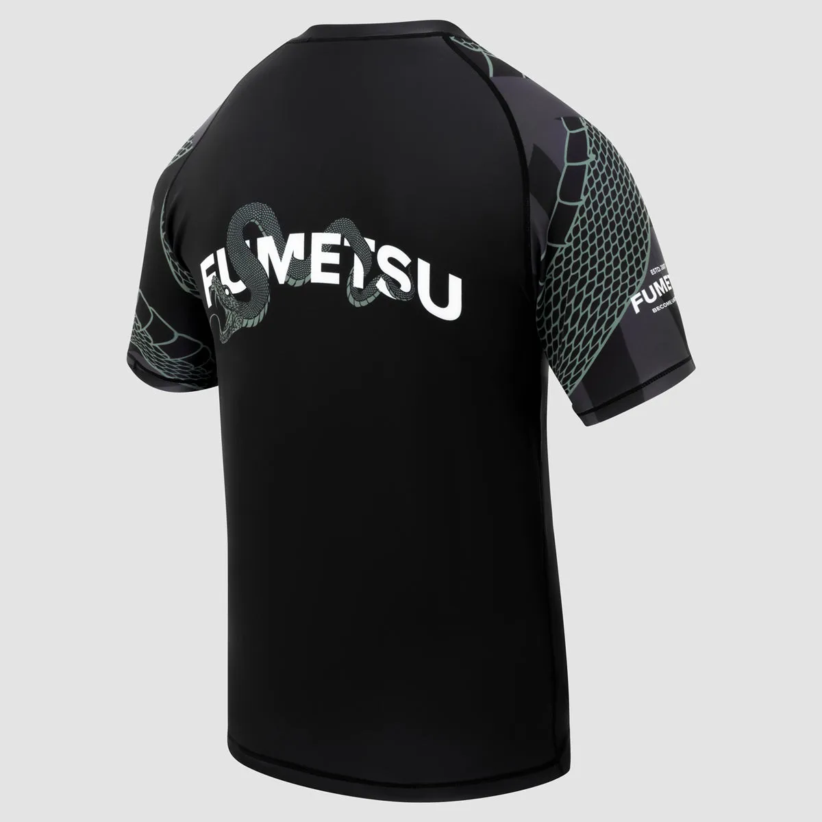 Fumetsu Anaconda Womens Short Sleeve Rash Guard Black/Khaki