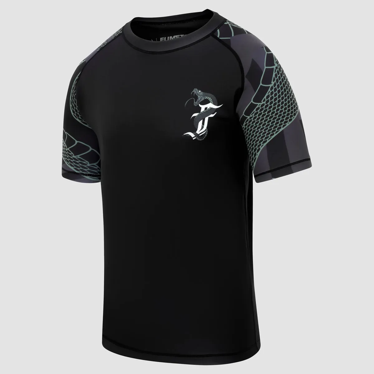 Fumetsu Anaconda Womens Short Sleeve Rash Guard Black/Khaki