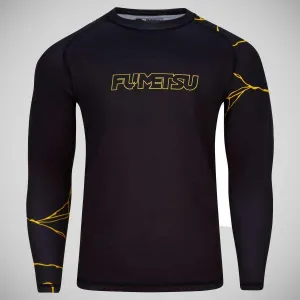 Fumetsu Kintsugi Long Sleeve Rash Guard Black/Gold