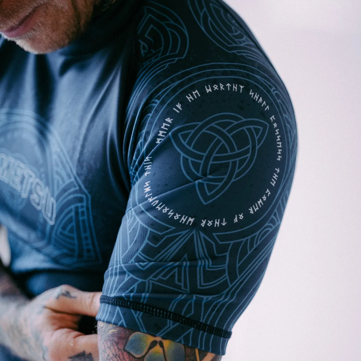 Fumetsu Mjolnir Short Sleeve Rash Guard Blue/Black