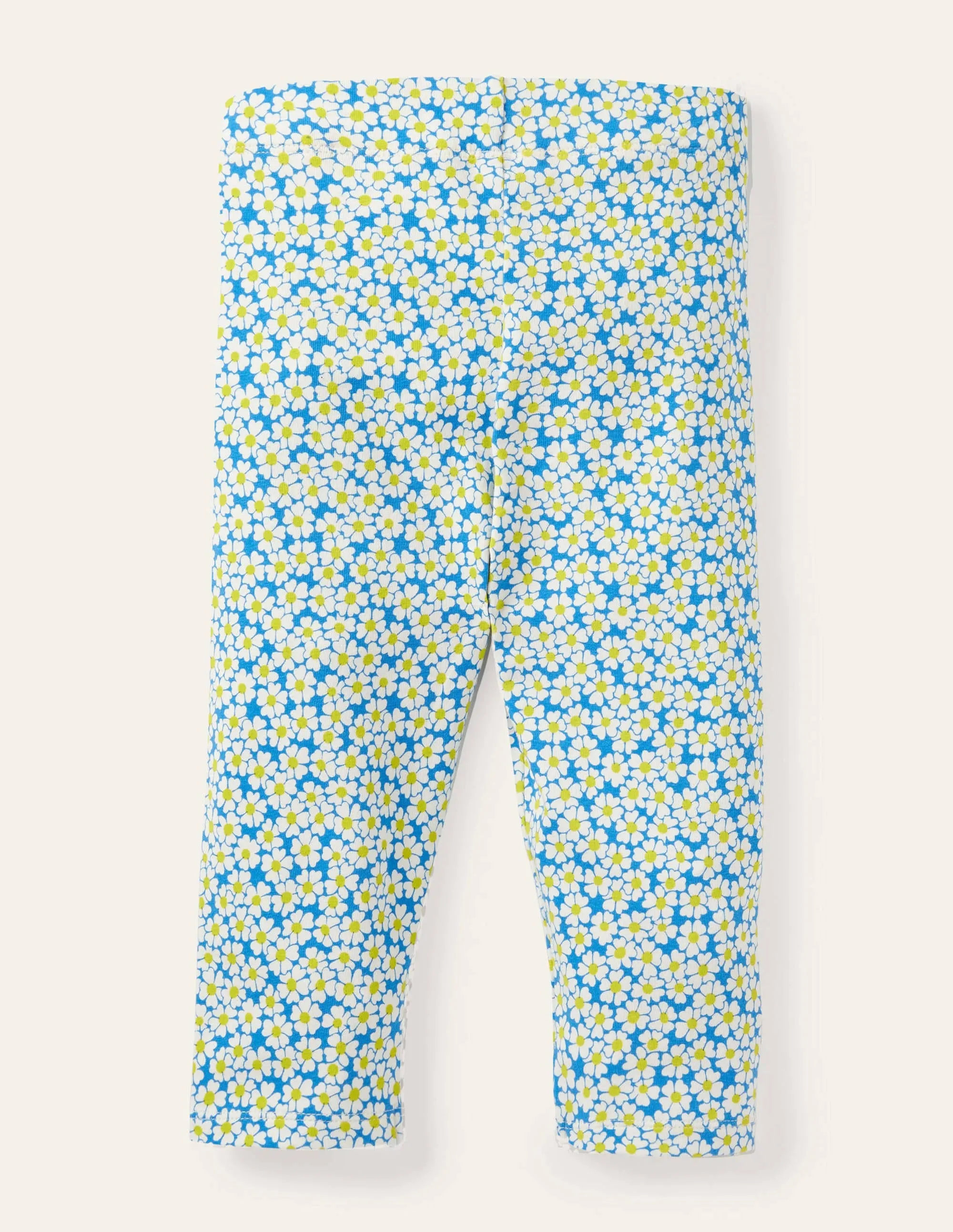 Fun Cropped Leggings-Moroccan Blue Daisybed