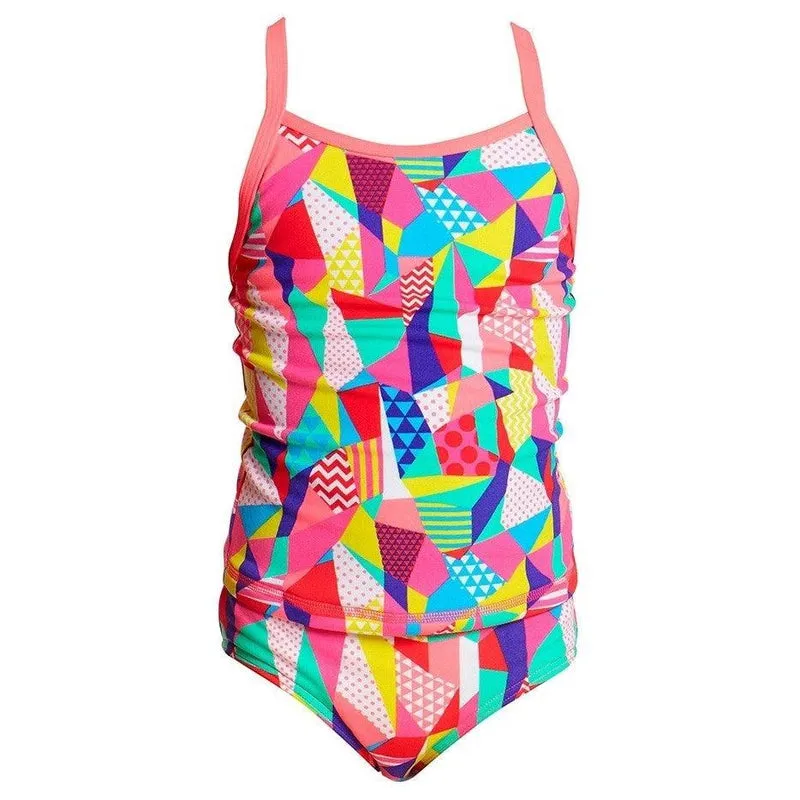 Funkita Toddler Girls Printed Tankini   Brief | Pastel Patch