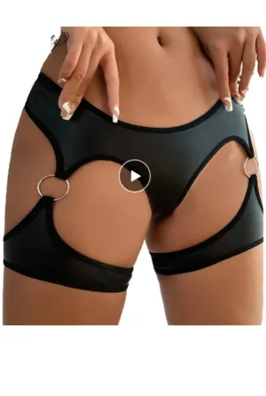 Garter Panty Cut Out Boyshorts