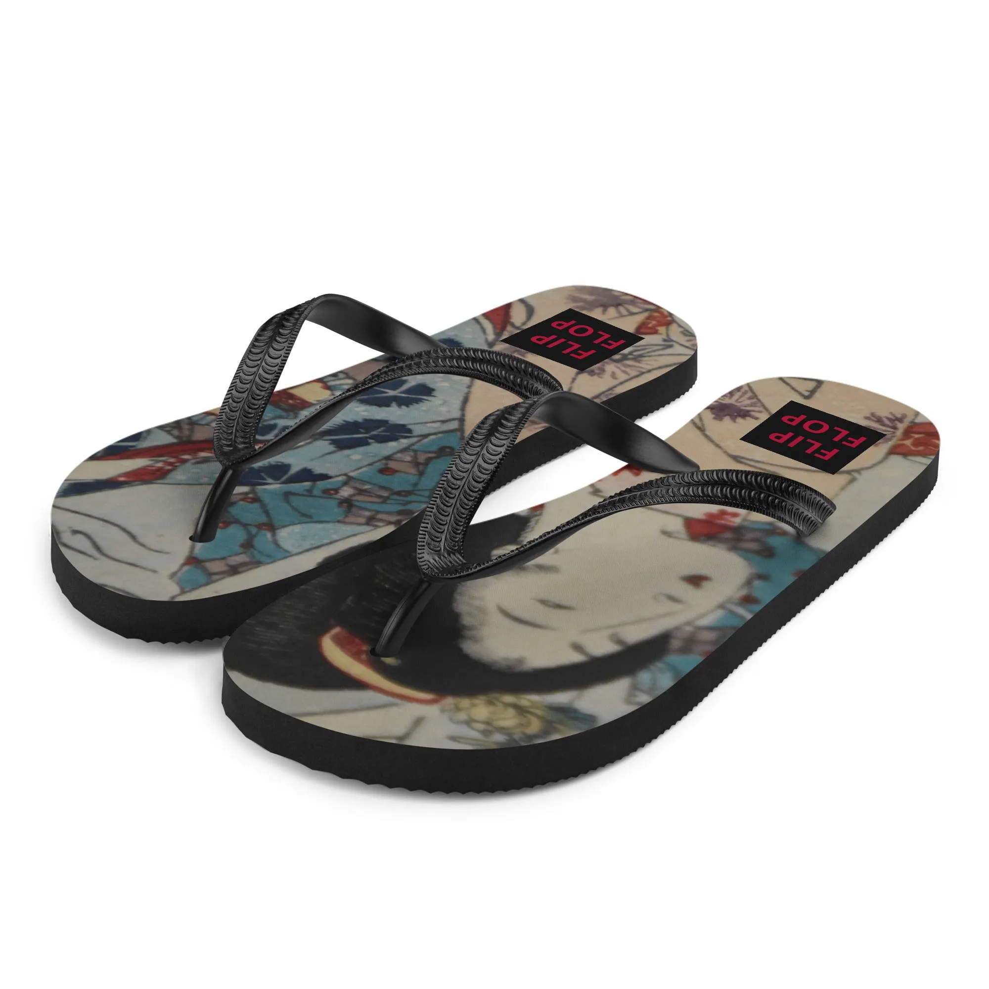 GEISHA GIRL Flip Flops Designed by Alice Lowe