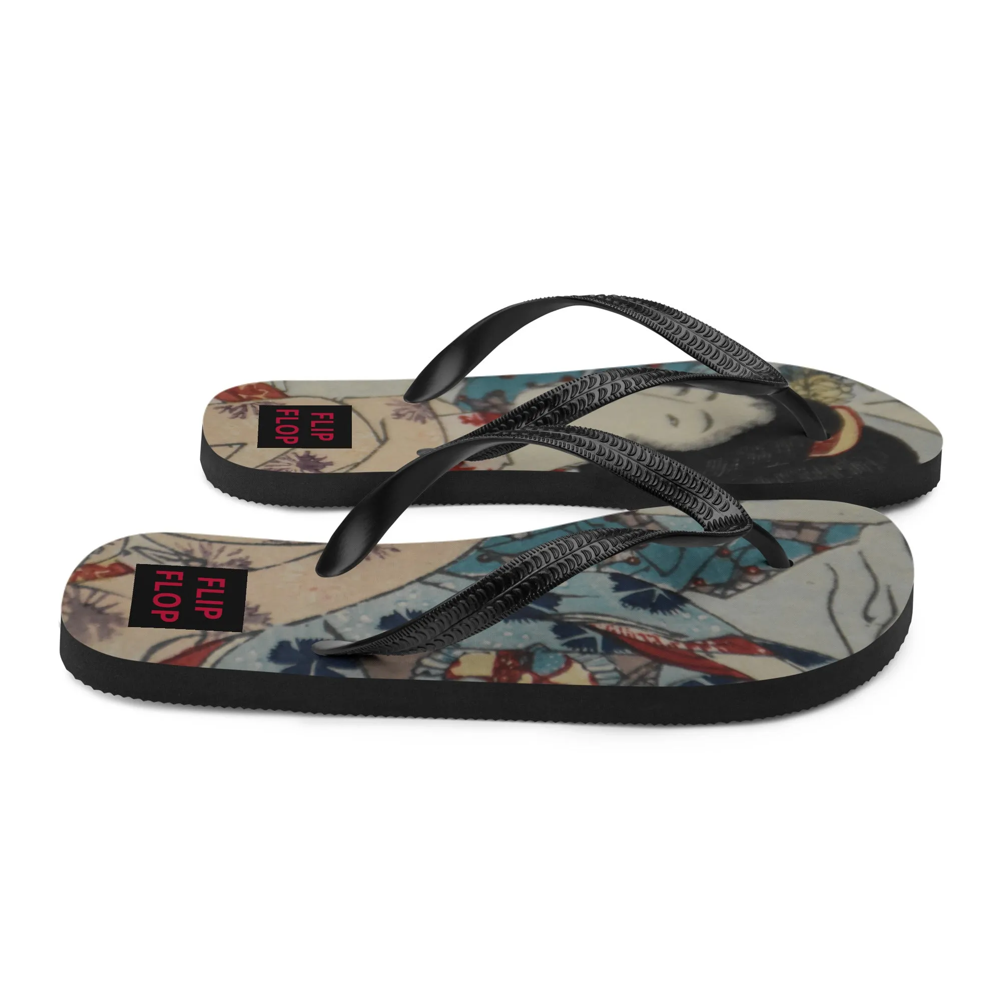 GEISHA GIRL Flip Flops Designed by Alice Lowe