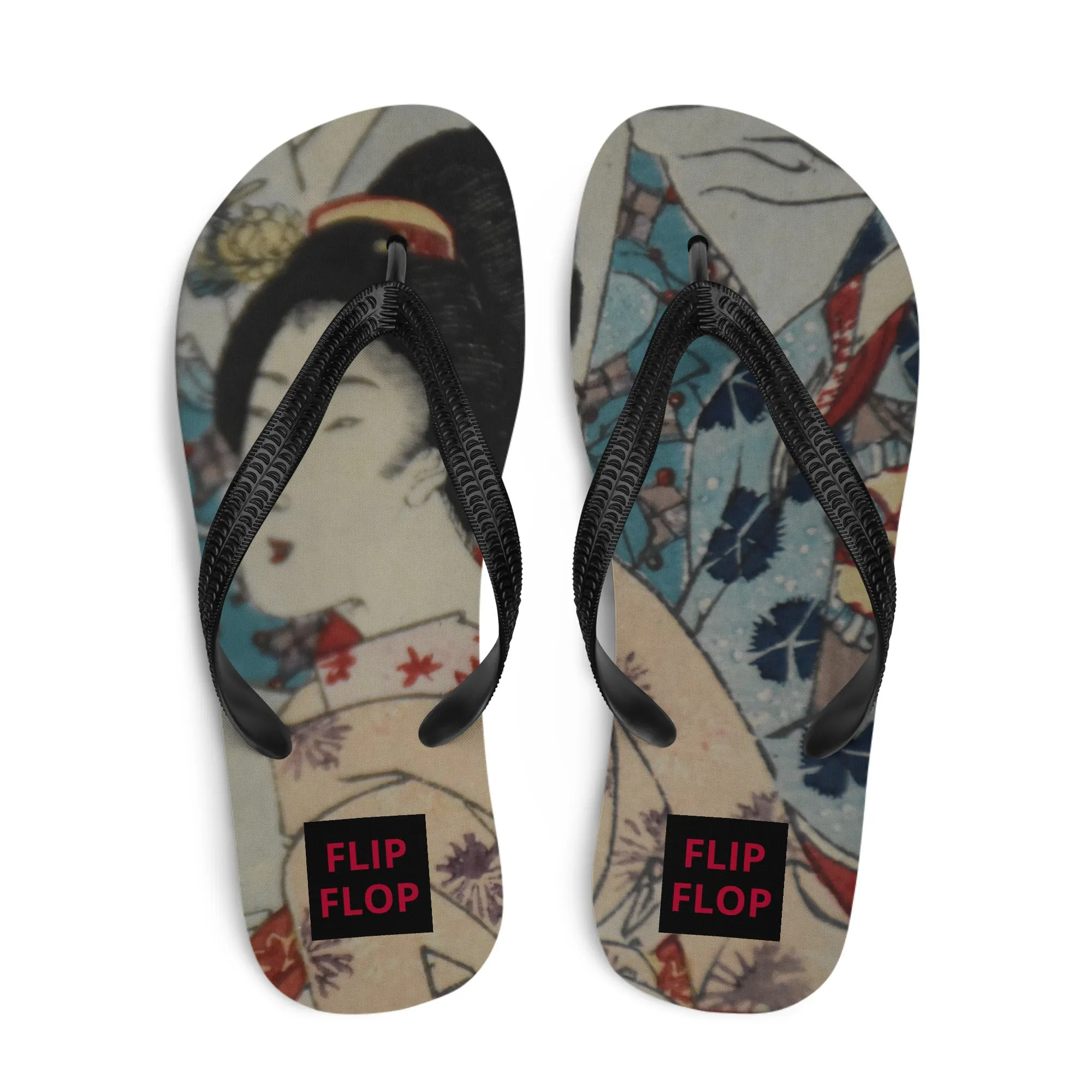 GEISHA GIRL Flip Flops Designed by Alice Lowe