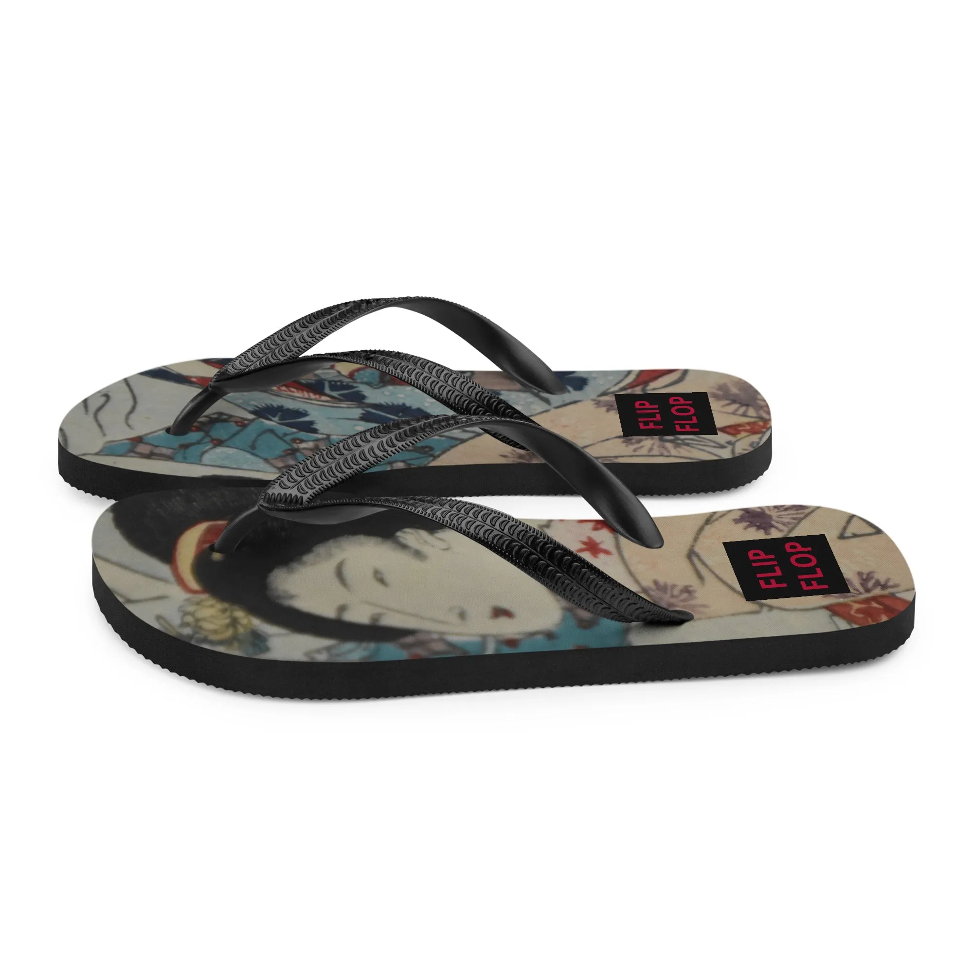GEISHA GIRL Flip Flops Designed by Alice Lowe