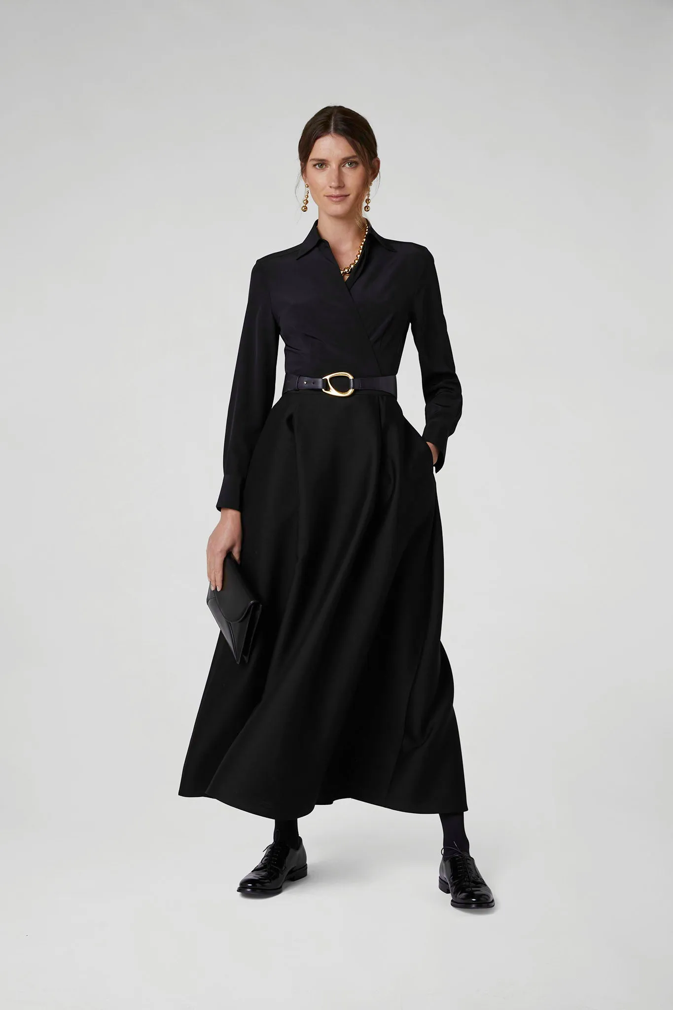 Genevieve Silk Wrap Shirt
