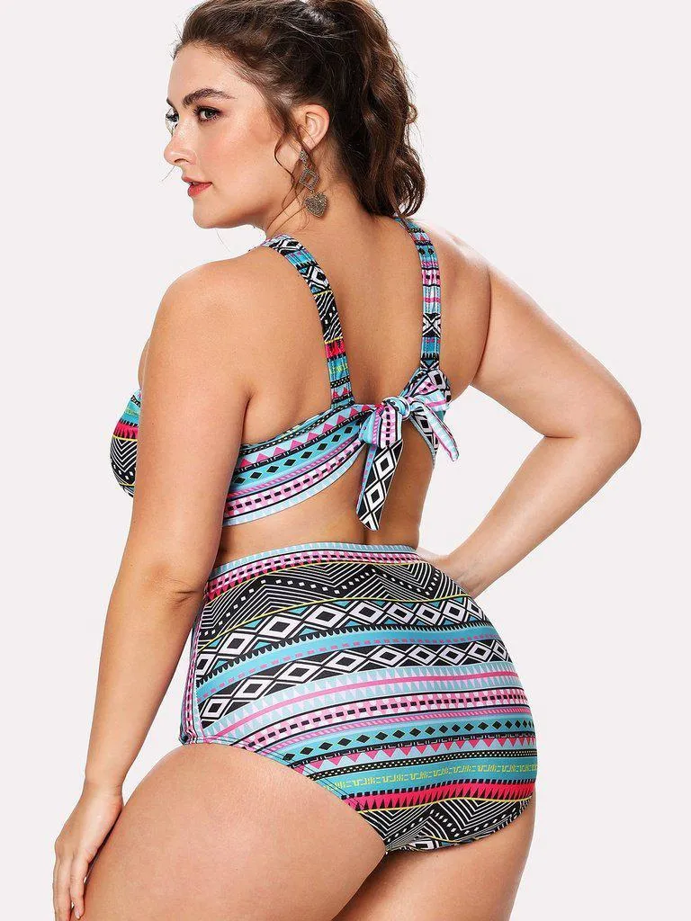 Geometric Pattern Bikini Set