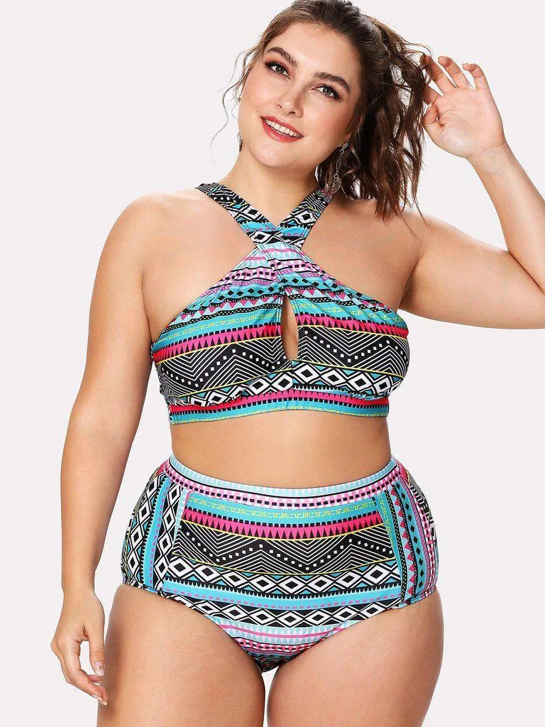 Geometric Pattern Bikini Set