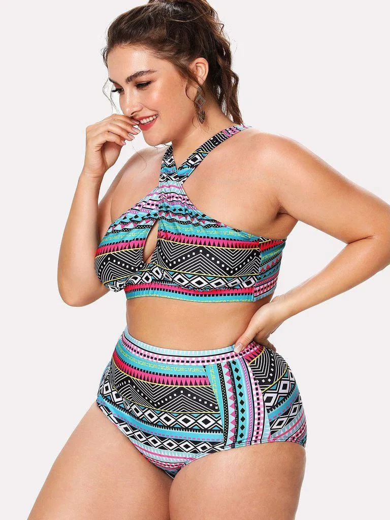 Geometric Pattern Bikini Set