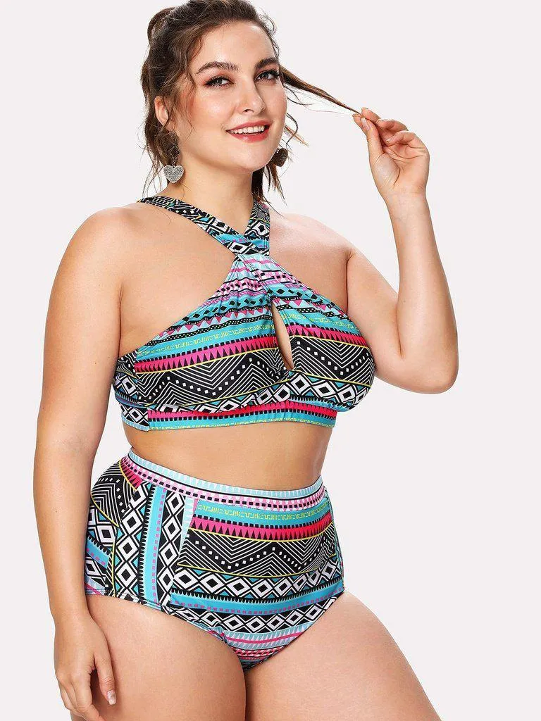 Geometric Pattern Bikini Set