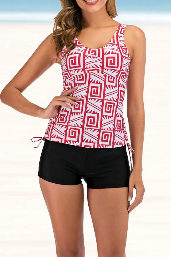 Geometric Print Classic Tankini
