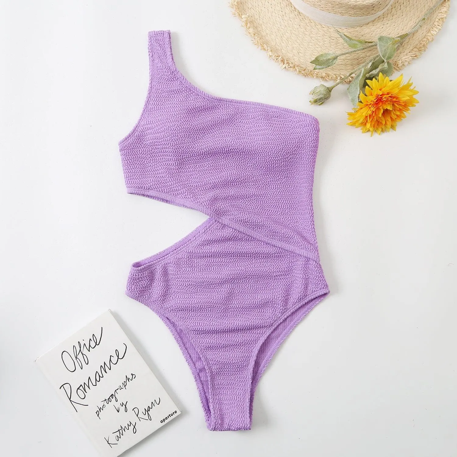 GFIT® Sexy Solid Color One Piece Tie Dye Bathing Suit