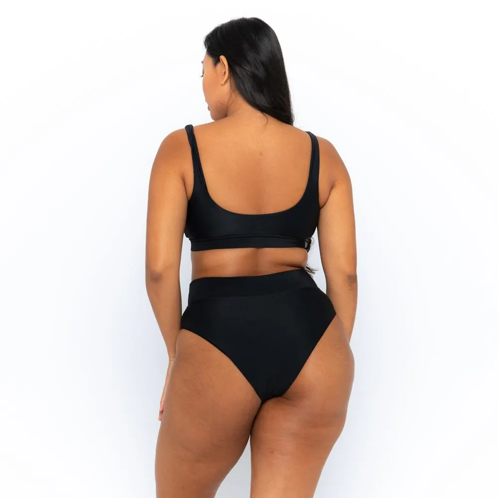 Ginger Bikini Bottom - Black on Black