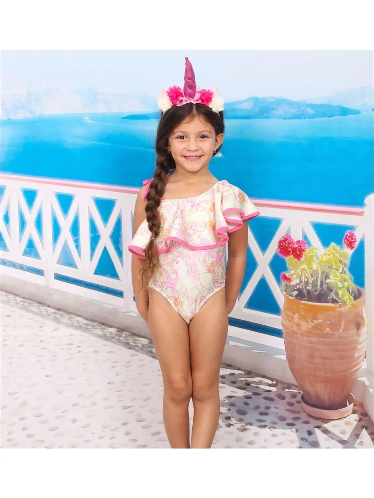 Girls A True Fairytale Unicorn One Piece Swimsuit