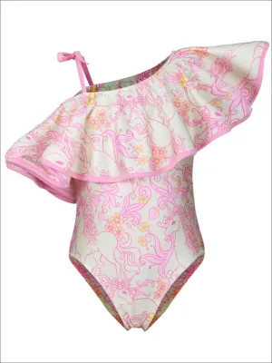 Girls A True Fairytale Unicorn One Piece Swimsuit