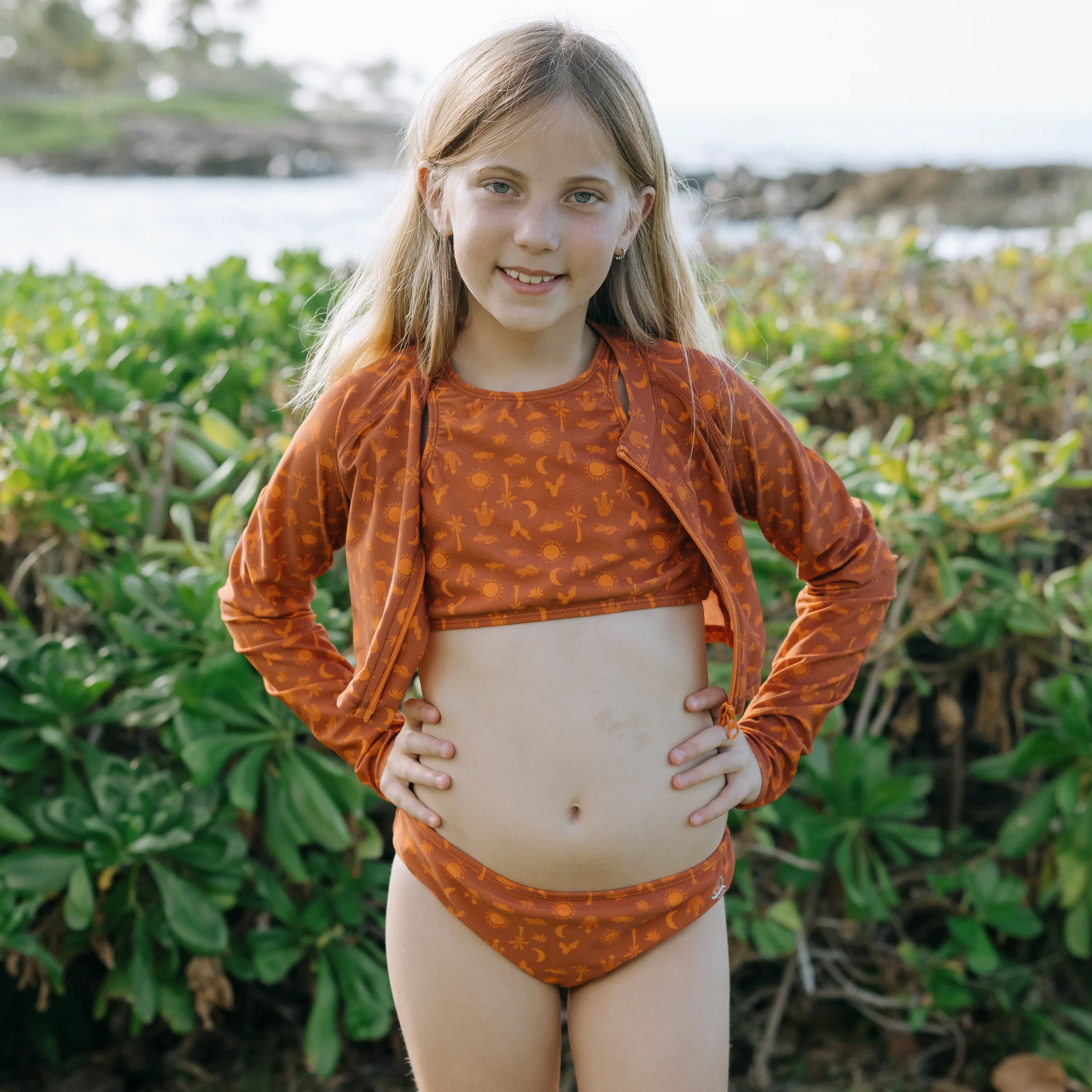 Girls Halter Top Bikini Set (2 Piece) | "Desert"