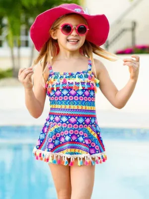 Girls Into the Sunset One Piece Swimsuit