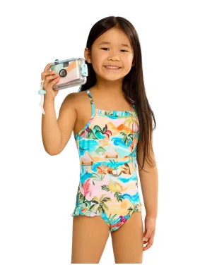 Girls South Pacific Frill One Piece